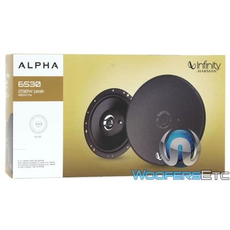 Infinity Alpha 6530 6.5" 40W RMS 3-Way Alpha Series Coaxial Speakers