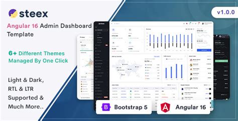 Steex Angular 16 Admin Dashboard Template ThemeMag