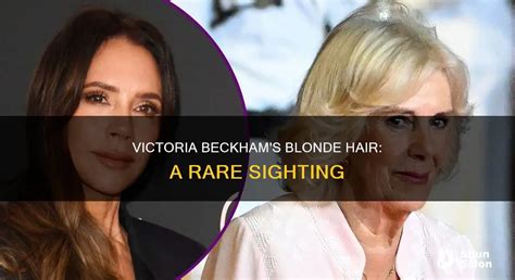 Victoria Beckham S Blonde Hair A Rare Sighting ShunSalon