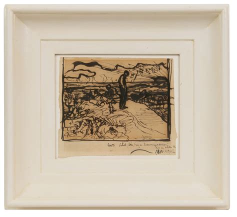 Jan Toorop Aquarellen Te Koop Zwervers Op De Duinen