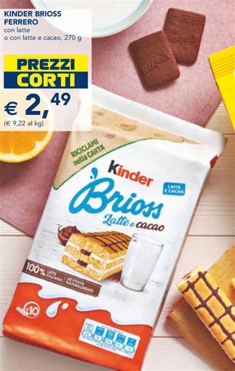 Kinder Brioss Ferrero Con Latte O Con Latte E Cacao G Offerta Di