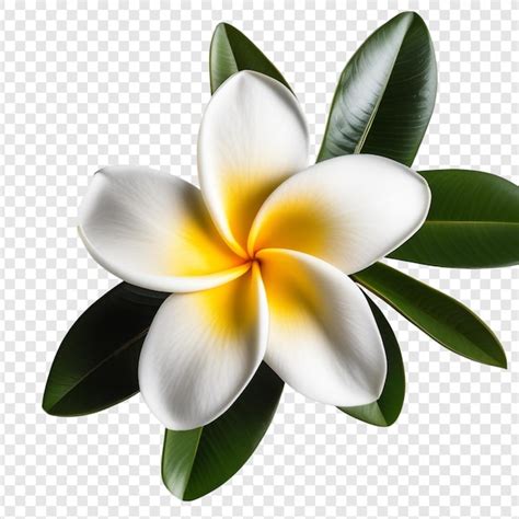 Premium Psd Frangipani Or Plumeria Flower Png Isolated On Transparent