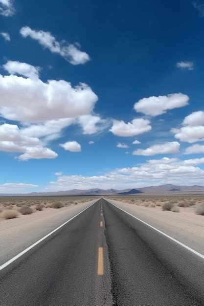 premium ai image  road   middle