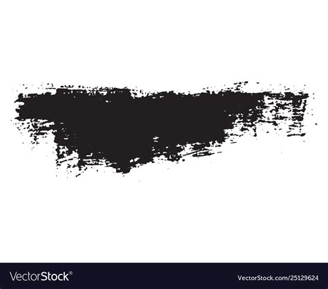 Brush Strokes Set Hand Drawn Grunge Texture Vector Image