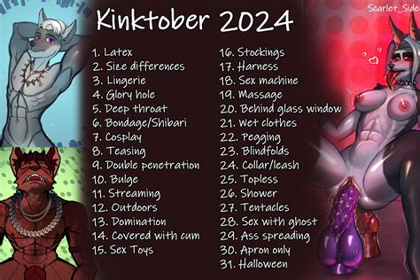 Kinktober Sketch Commissions Open By Scarlet Side Hentai Foundry