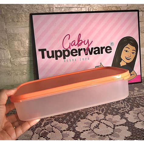 TUPPERWARE MODULAR RETANGULAR LARANJA 2 LITROS Shopee Brasil