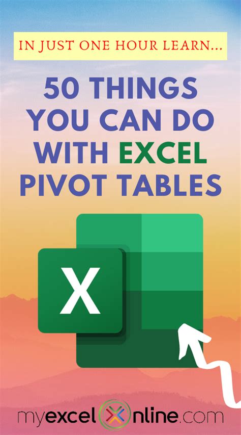 50 Things You Can Do With Excel Pivot Table Artofit