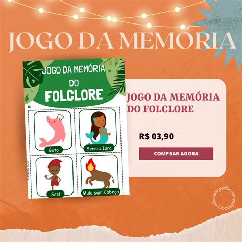 Jogo Da Mem Ria Folcl Rico Brasileiro Para Crian As Neurodiversas