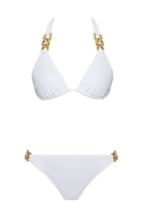 SAILOR moda Zincir Aksesuarlı Üçgen Bikini Takım Slr 447 Fiyatı