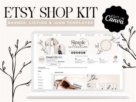 The Etsy Shop Kit Is Open And Ready To Be Used As A Website Template