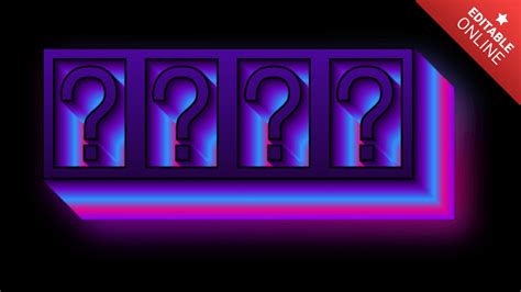 D With A Purple Pink And Blue Glow Text Effect Generator