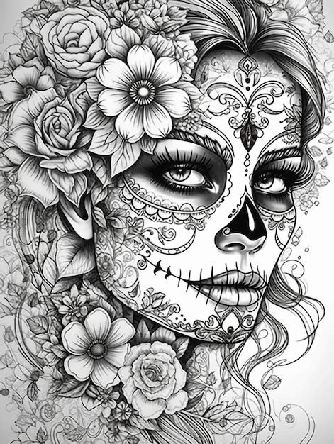 Day Of The Dead Tattoo Sketches