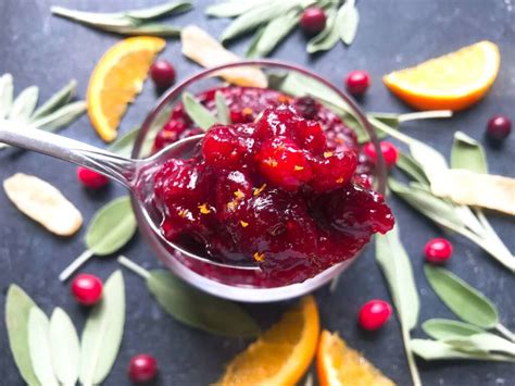 Ginger Orange Cranberry Sauce Three Olives Branch