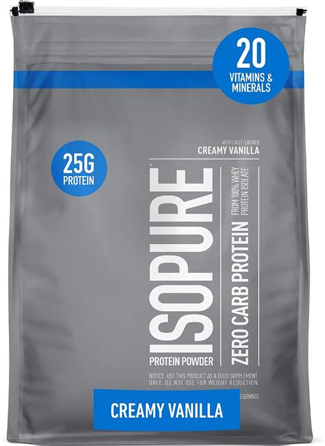 Isopure Zero Carb polvo de proteína amistosa con dieta Keto aislado 100