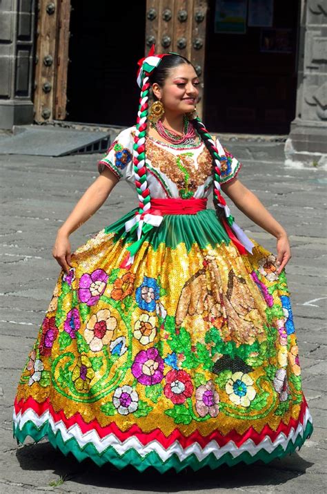 China Poblana Mexican Fashion Mexican Outfit Mexico Dress Off