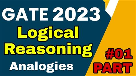 Logical Reasoning Part 01 General Aptitude Csir Net Gate Set