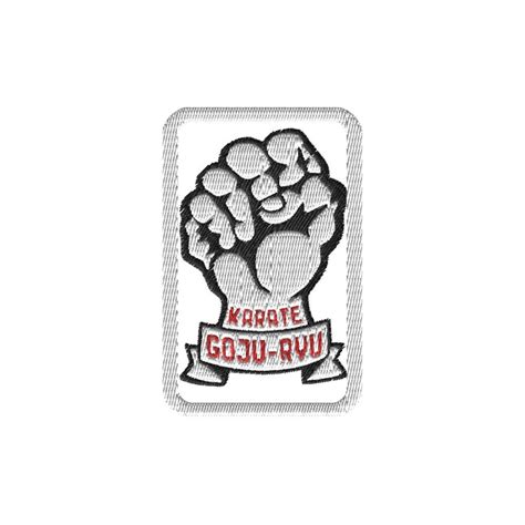 Goju Ryu Karate Fist Embroidered Patch Etsy