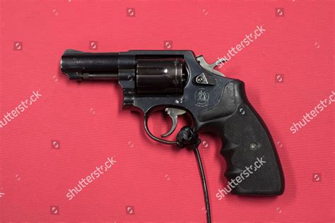 smith wesson model  pistol sits editorial stock photo stock image