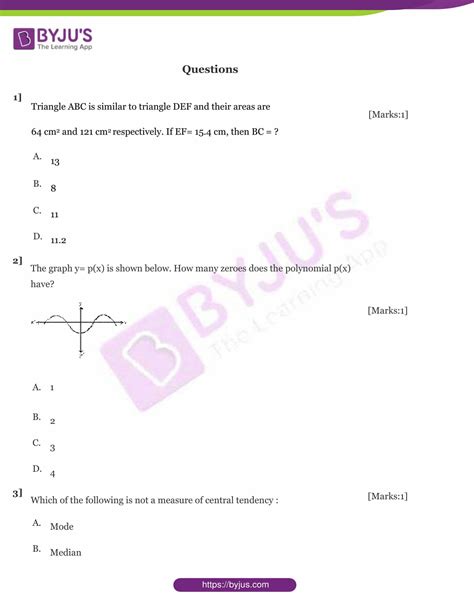 Sample Paper Class 10 Maths With Solution 2024 Pdf Reine Lauretta