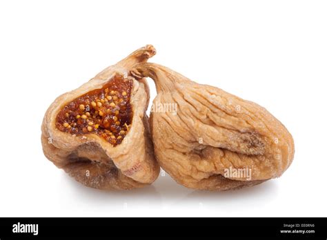 Dried Figs Isolated On White Background Stock Photo Alamy