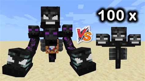 MUTANT WITHER Vs 100 WITHERS Can 100 Withers Defeat A Mutant Wither