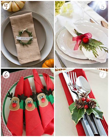 10 Maneras De Decorar Servilletas En Navidad Papelisimo