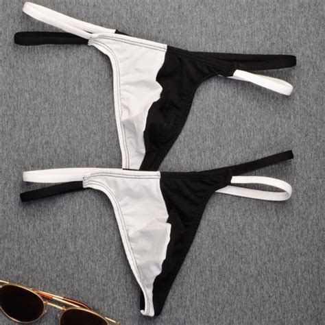 Pochette Courte Sexy Stretch Jockstraps String Bikini Couleur Assortie Au Quotid EBay