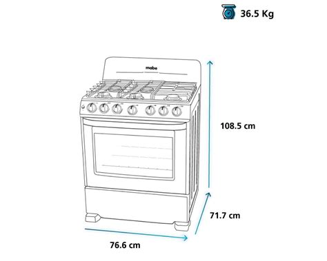 Estufa Mabe De Piso Con Quemadores De Gas Cem Bsis Coppel