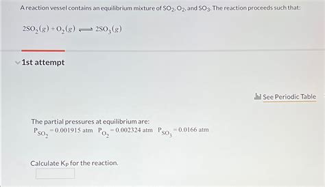 Solved A Reaction Vessel Contains An Equilibrium Mixture Of Chegg