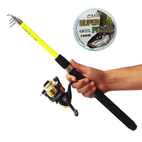 Kit Vara De Pesca Mt Ultra Light Molinete E Linha Cmik Kit