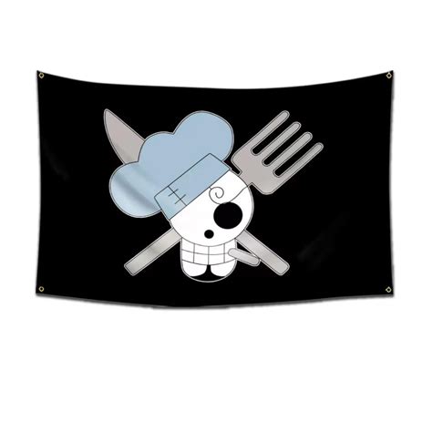 Mmrk Anime One Piece Sanji S Jolly Roger Wall Flag