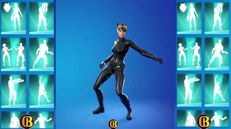 Fortnite Catwoman Comic Book Skin Showcase With Icon Series Dances