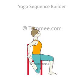 One Legged Standing Garland Pose (Eka Pada Parivrtta Tadasana Hand to ...