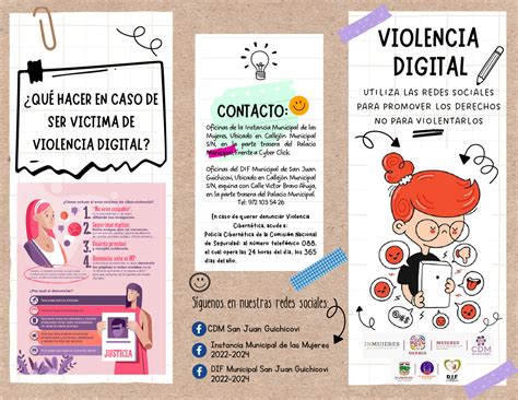 Triptico De Violencia Digital Gu As Proyectos Investigaciones De