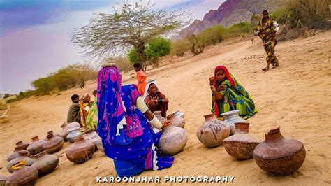 Pakistani Desert Village Life Near India Pakistan Border