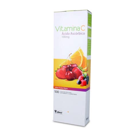 Vitamina C Acido Ascorbico 100 Mg 10 Comprimidos