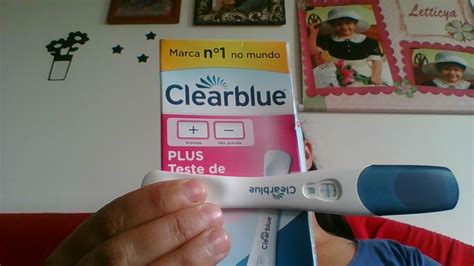 Teste De Gravidez Clear Blue Plus Youtube