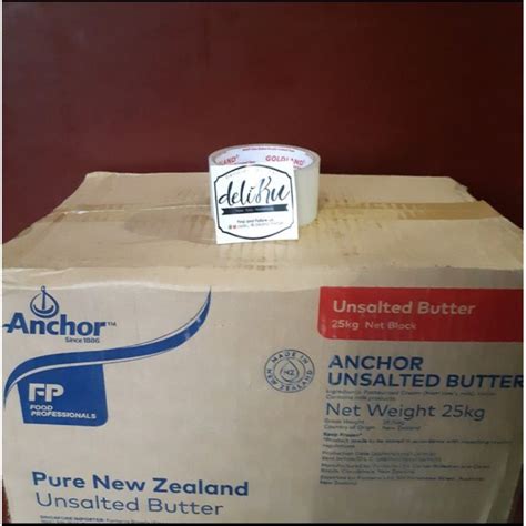 Jual Anchor Unsalted Butter 1kg Shopee Indonesia