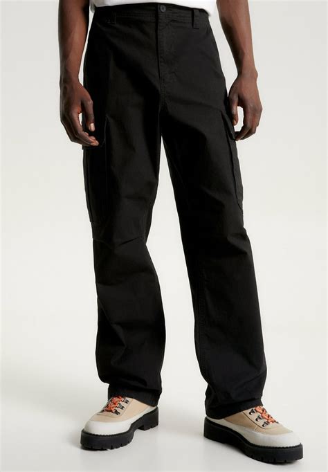 Tommy Jeans Aiden Baggy Pantaloni Cargo Blacknero Zalandoit