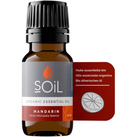 Soil Organic Mandarin Essential Oil Citrus Reticulata Blanco 10ml