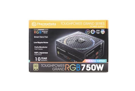 Thermaltake Toughpower Grand RGB 750W RGB Sync Edition Power Supply ...