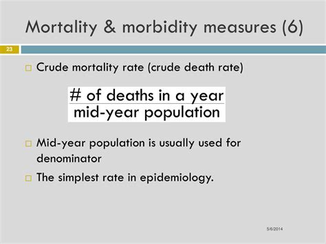 Ppt Disease Classification Morbidity Mortality Powerpoint