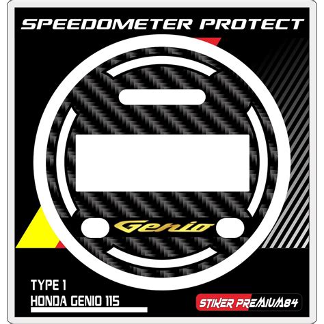 Jual Sticker Genio Resin Timbul Stiker Tallpad Dan Speedometer Set