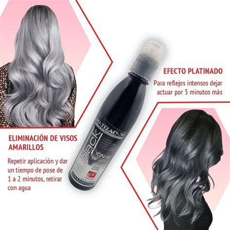 Shampoo Matizador Negro Para Cabello Platinado Sin Sal Ml Mercadolibre