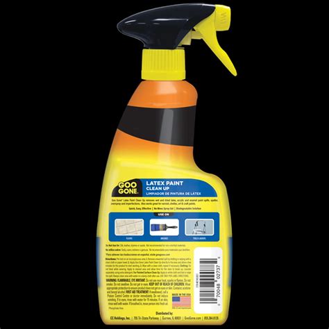 Goo Gone Latex Paint Clean Up Oz Removes Wet And Dried Etsy Uk