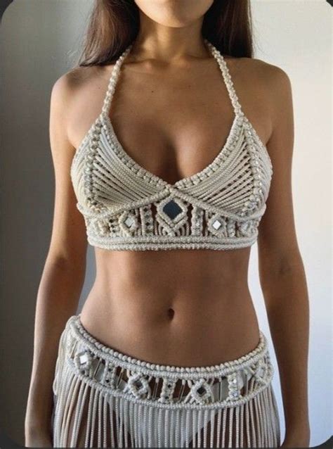 Macrame Bikini Top Macrame Dress Crochet Bikini Crochet Top Macrame