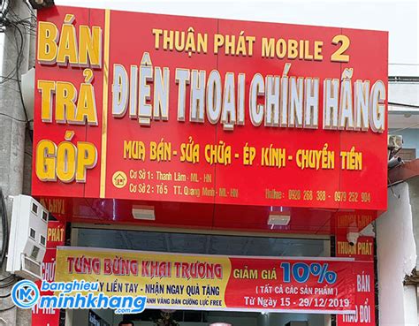 30 Mẫu Bảng Hiệu Quảng Cáo Cửa Hàng Điện Thoại Đẹp Bảng Hiệu Minh Khang