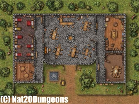 Tavern Battle Map Dnd Battle Map D D Battlemap Dungeons Etsy Ireland