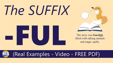 Suffix Ful 58 Examples Free Pdf Video Real Sentences World English Blog