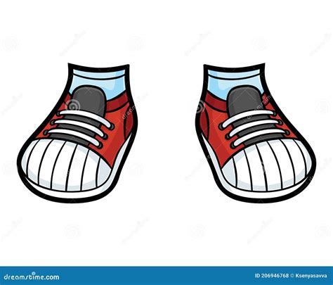 Zapatillas De Dibujos Animados Ilustraci N Del Vector Ilustraci N De